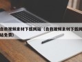 西双版纳自救视频素材下载网站（自救视频素材下载网站免费）