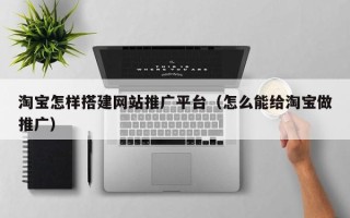 西双版纳淘宝怎样搭建网站推广平台（怎么能给淘宝做推广）